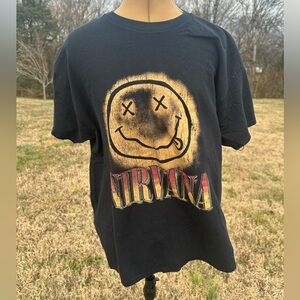 Nirvana T shirt. Size XL. Unisex. Smiley face